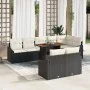 Conjunto de Comedor de Jardín de 9 Piezas con Cojines Negro Poliratán Acacia de , Sofás de exterior - Ref: Foro24-3349851, Pr...
