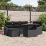 Juego de Sofá de Jardín Set de 7 Negro Ratán by , Outdoor sofas - Ref: Foro24-3349862, Price: 472,69 €, Discount: -5%%
