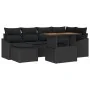Juego de Sofá de Jardín Set de 7 Negro Ratán by , Outdoor sofas - Ref: Foro24-3349862, Price: 472,69 €, Discount: -5%%