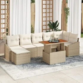 Conjunto de comedor de jardín de 8 piezas con