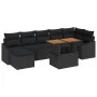 Set de Sofá de Jardín Set de 8 Negro Ratán Poliéster von , Outdoor-Sofas - Ref: Foro24-3349869, Preis: 537,75 €, Rabatt: -5%%