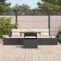 Conjunto de Sofá de Jardín Set de 5 Negro y Crema by , Outdoor sofas - Ref: Foro24-3349893, Price: 365,26 €, Discount: -5%%