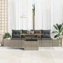 Conjunto de Sofá de Jardín Set de 5 Gris, Marrón (Ratan) by , Outdoor sofas - Ref: Foro24-3349894, Price: 366,53 €, Discount:...