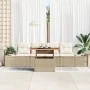 Set de sofá de jardín Set de 5 Beige Ratán Muebles de exterior by , Outdoor sofas - Ref: Foro24-3349896, Price: 401,22 €, Dis...