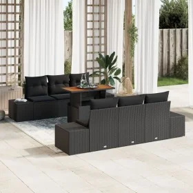 Conjunto de Sofá de Jardín Set de 7 Negro Ratán Mesa de Exterior von , Outdoor-Sofas - Ref: Foro24-3349911, Preis: 544,57 €, ...