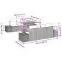 Conjunto de Sofá de Jardín Set de 7 Negro Ratán Mesa de Exterior von , Outdoor-Sofas - Ref: Foro24-3349911, Preis: 544,57 €, ...