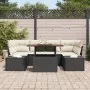 Conjunto de Sofá de Jardín Conjunto de 7 Beige y Negro Ratán, Tela von , Outdoor-Sofas - Ref: Foro24-3349914, Preis: 506,60 €...