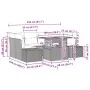 Conjunto de Sofá de Jardín 7 Piezas Beige, Gris Ratán, Poliéster by , Outdoor sofas - Ref: Foro24-3349916, Price: 512,71 €, D...