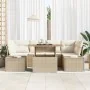 Conjunto de Sofá de Jardín Set de 7 Beige Ratán by , Outdoor sofas - Ref: Foro24-3349917, Price: 549,22 €, Discount: -5%%