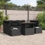 Juego de Sofás de Jardín Juego de 7 Negro Poliratán von , Outdoor-Sofas - Ref: Foro24-3349918, Preis: 519,05 €, Rabatt: -5%%