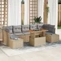 Juego de Sofás de Jardín Conjunto de 8 Beige natural, gris | Foro24.es | Tu tienda online para hogar, jardín y más Foro24.es