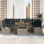 Conjunto de Sofá de Jardín Set de 8 Marrón, Gris by , Outdoor sofas - Ref: Foro24-3349929, Price: 566,35 €, Discount: -5%%
