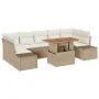 Conjunto de Sofá Jardín 8 Piezas Beige y crema Ratán by , Outdoor sofas - Ref: Foro24-3349931, Price: 623,97 €, Discount: -5%%