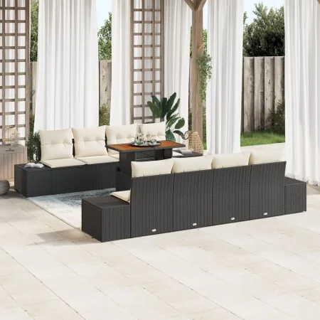 Juego de Sofá de Jardín Conjunto de 7 Negro by , Outdoor sofas - Ref: Foro24-3349935, Price: 634,62 €, Discount: -5%%