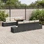Juego de Sofá de Jardín Conjunto de 7 Negro by , Outdoor sofas - Ref: Foro24-3349935, Price: 634,62 €, Discount: -5%%