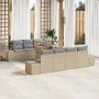 Juego de Sofá de Jardín Set de 7 Beige Poliratán | Foro24.es | Tu tienda online para hogar, jardín y más Foro24.es