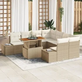 Comprar Conjunto de Sofá de Jardín Set de 9 Beige