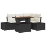 Conjunto de Comedor de Jardín de 5 Piezas con Cojines Negro Ratán von , Outdoor-Sofas - Ref: Foro24-3349956, Preis: 394,34 €,...