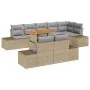Juego de Comedor de Jardín de 9 Piezas con Cojines Beige Poliratán Acacia by , Outdoor sofas - Ref: Foro24-3349979, Price: 69...