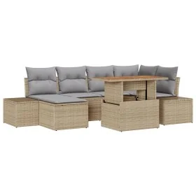 Conjunto de Comedor de Jardín Con 7 Piezas y