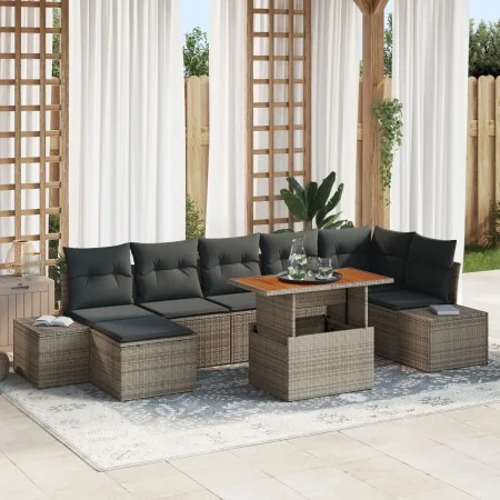 Set de Sofá de Jardín Set de 8 Gris Ratan by , Outdoor sofas - Ref: Foro24-3349992, Price: 534,63 €, Discount: -5%%