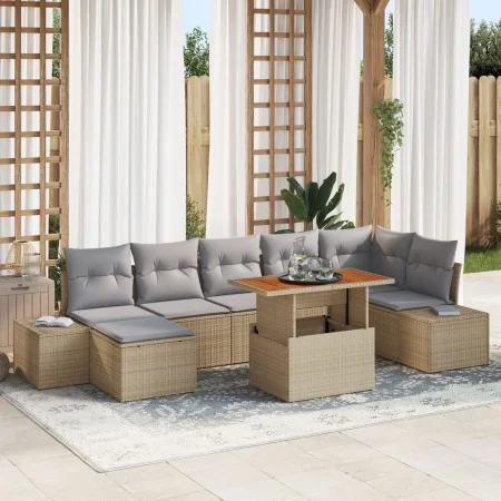 Conjunto de Sofá de Jardín Set de 8 Beige, Gris | Foro24.es | Tu tienda online para hogar, jardín y más Foro24.es
