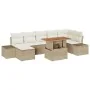 Conjunto de Sofás de Jardín Set de 8 Beige Ratán, Metal, Tela von , Outdoor-Sofas - Ref: Foro24-3349994, Preis: 575,50 €, Rab...