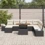 Conjunto de Sofá de Jardín Conjunto de 9 Negro Ratán by , Outdoor sofas - Ref: Foro24-3349998, Price: 577,00 €, Discount: -5%%