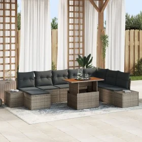 Set de Sofá de Jardín Conjunto de 9 Gris by , Outdoor sofas - Ref: Foro24-3349999, Price: 591,86 €, Discount: -5%%