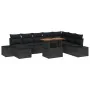 Juego de Sofá de Jardín Juego de 9 Negro Ratán by , Outdoor sofas - Ref: Foro24-3350002, Price: 615,64 €, Discount: -5%%