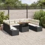 Conjunto de Sofá de Jardín Set de 10 Crema y Negro by , Outdoor sofas - Ref: Foro24-3350005, Price: 650,21 €, Discount: -5%%