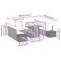 Set de Sofás de Jardín Juego de 10 Negro Ratán, Aluminio by , Outdoor sofas - Ref: Foro24-3350009, Price: 682,49 €, Discount:...