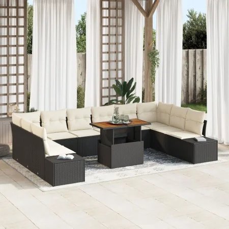 Conjunto de Sofá de Jardín 11 Piezas Beige Aluminio de , Sofás de exterior - Ref: Foro24-3350012, Precio: 730,97 €, Descuento: %