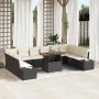 Conjunto de Sofá de Jardín 11 Piezas Beige Aluminio de , Sofás de exterior - Ref: Foro24-3350012, Precio: 730,97 €, Descuento: %