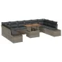 Conjunto de Sofá de Jardín Conjunto de 11 Gris, Gris Oscuro by , Outdoor sofas - Ref: Foro24-3350013, Price: 715,72 €, Discou...
