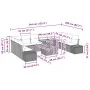 Conjunto de Sofá de Jardín Conjunto de 11 Gris, Gris Oscuro by , Outdoor sofas - Ref: Foro24-3350013, Price: 715,72 €, Discou...