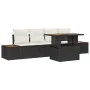 Conjunto de Sofá de Jardín Conjunto de 5 Negro, Beige by , Outdoor sofas - Ref: Foro24-3350019, Price: 383,23 €, Discount: -5%%