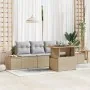 Conjunto de Sofás de Jardín 5 Piezas Beige Ratán | Foro24.es | Tu tienda online para hogar, jardín y más Foro24.es