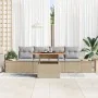 Conjunto de Sofás de Jardín 5 Piezas Beige Ratán | Foro24.es | Tu tienda online para hogar, jardín y más Foro24.es