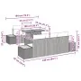 Conjunto de Sofá de Jardín 6 Piezas Negro, Marrón by , Outdoor sofas - Ref: Foro24-3350024, Price: 526,22 €, Discount: %