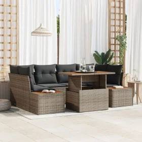 Conjunto de Sofás de Jardín Set de 6 Gris Ratán by , Outdoor sofas - Ref: Foro24-3350036, Price: 522,18 €, Discount: -5%%