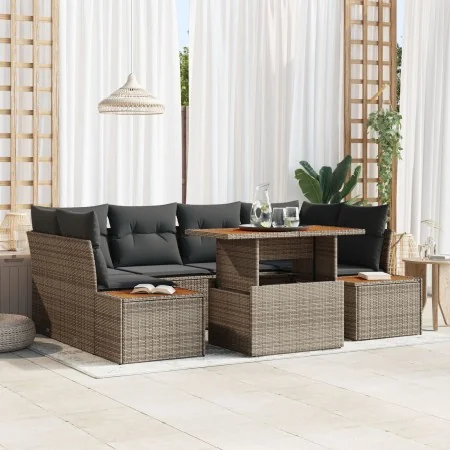 Conjunto de Sofás de Jardín Set de 6 Gris Ratán by , Outdoor sofas - Ref: Foro24-3350036, Price: 522,18 €, Discount: -5%%