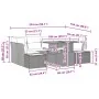 Conjunto de Sofás de Jardín Set de 6 Gris Ratán by , Outdoor sofas - Ref: Foro24-3350036, Price: 522,18 €, Discount: -5%%