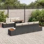 Conjunto de Comedor de Jardín de 8 Piezas con Cojines en Ratán Negro Acacia | Foro24.es | Tu tienda online para hogar, jardín y más Foro24.es