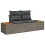 Conjunto de Sofá de Jardín Juego de 8 Gris Ratán Poliéster, Madera von , Outdoor-Sofas - Ref: Foro24-3350041, Preis: 627,34 €...