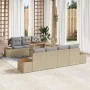 Conjunto de Sofás de Jardín Juego de 8 Beige Ratán | Foro24.es | Tu tienda online para hogar, jardín y más Foro24.es