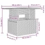 Conjunto de Sofá de Jardín Juego de 8 Gris Ratán Poliéster, Madera von , Outdoor-Sofas - Ref: Foro24-3350041, Preis: 627,34 €...