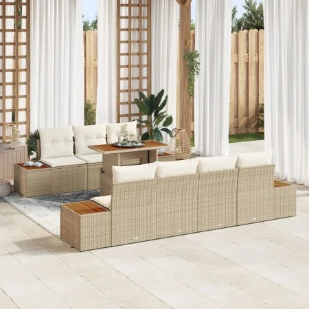 Conjunto de Sofás de Jardín 8 Piezas Beige y Blanco | Foro24.es | Tu tienda online para hogar, jardín y más Foro24.es