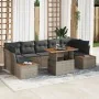 Juego de Sofás de Jardín Juego de 8 Gris Ratan Poliéster von , Outdoor-Sofas - Ref: Foro24-3350046, Preis: 580,40 €, Rabatt: ...
