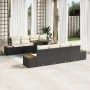 Conjunto de Sofá de Jardín 9 Piezas Negro Ratán | Foro24.es | Tu tienda online para hogar, jardín y más Foro24.es